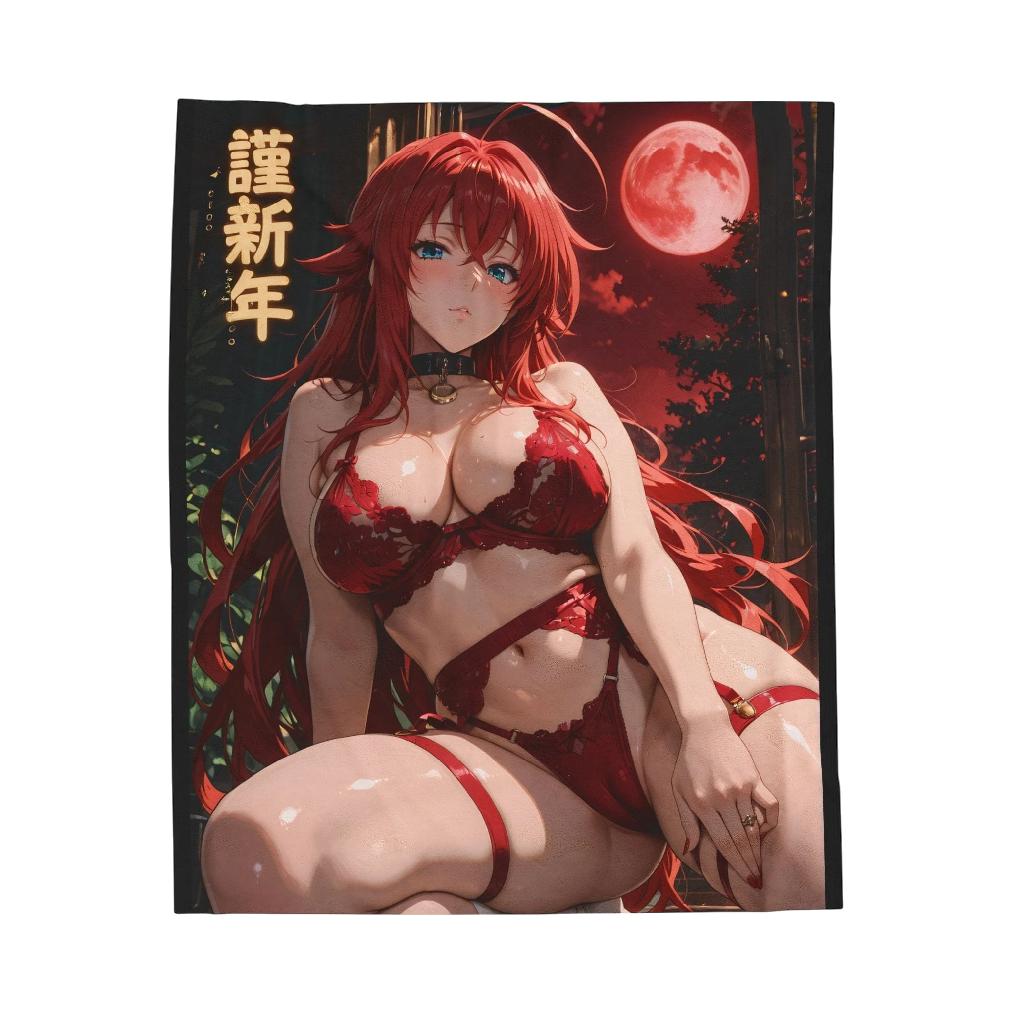 Rias Grimory Blood Moon Blanket